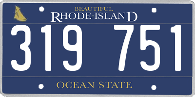 RI license plate 319751