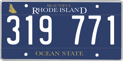 RI license plate 319771
