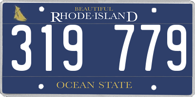 RI license plate 319779