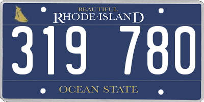 RI license plate 319780