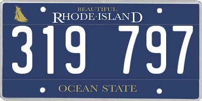 RI license plate 319797
