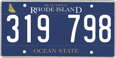 RI license plate 319798