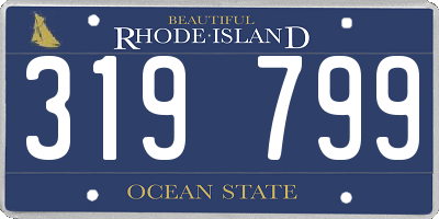 RI license plate 319799
