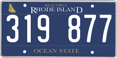 RI license plate 319877
