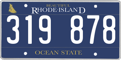 RI license plate 319878