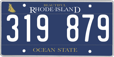 RI license plate 319879