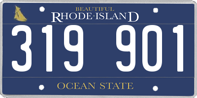 RI license plate 319901