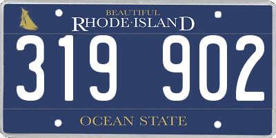 RI license plate 319902