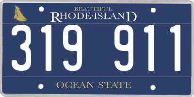RI license plate 319911