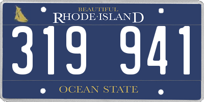 RI license plate 319941