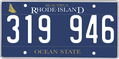 RI license plate 319946