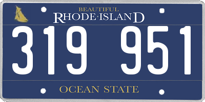 RI license plate 319951