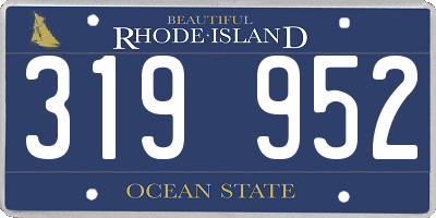 RI license plate 319952