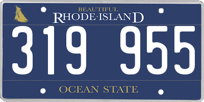 RI license plate 319955