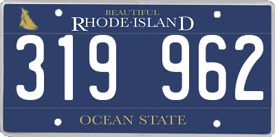 RI license plate 319962