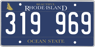RI license plate 319969
