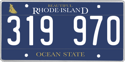 RI license plate 319970