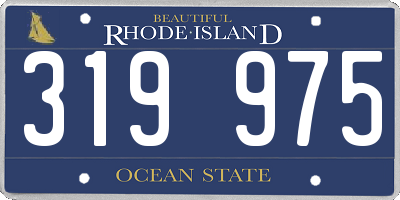 RI license plate 319975
