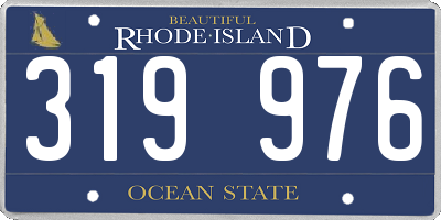 RI license plate 319976