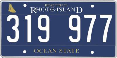 RI license plate 319977