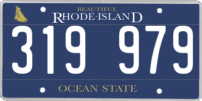 RI license plate 319979