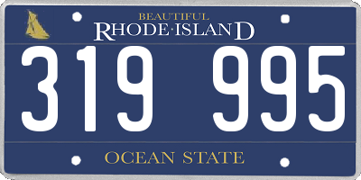 RI license plate 319995