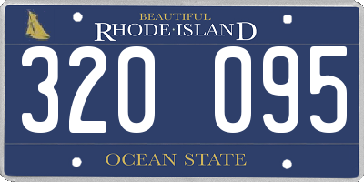 RI license plate 320095