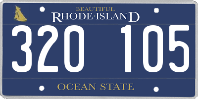 RI license plate 320105