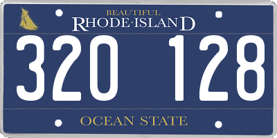 RI license plate 320128