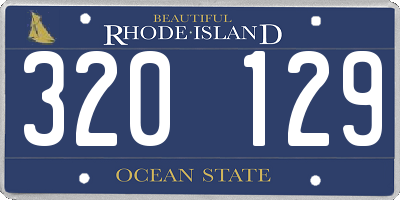 RI license plate 320129