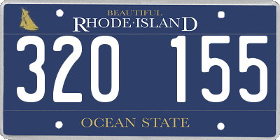 RI license plate 320155