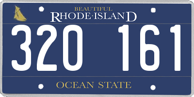 RI license plate 320161