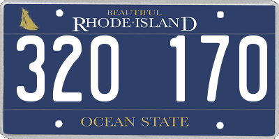 RI license plate 320170