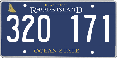 RI license plate 320171