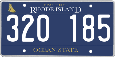 RI license plate 320185