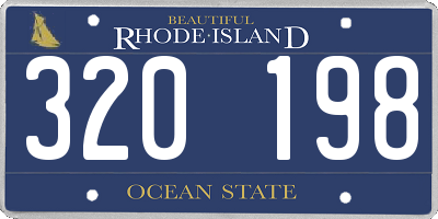 RI license plate 320198