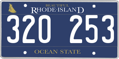 RI license plate 320253