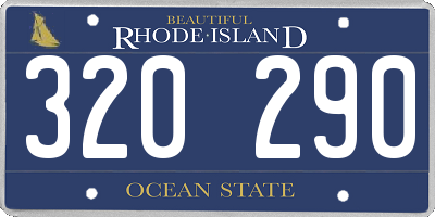 RI license plate 320290