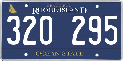 RI license plate 320295