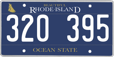 RI license plate 320395