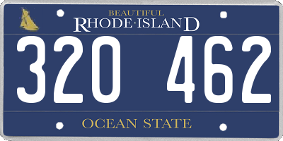 RI license plate 320462