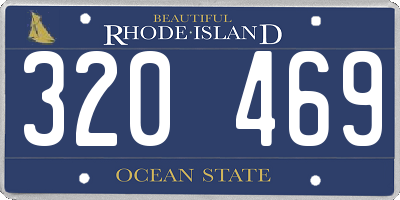 RI license plate 320469