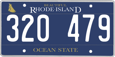 RI license plate 320479