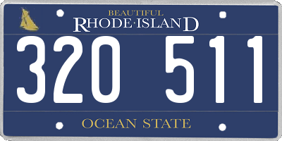 RI license plate 320511