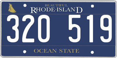 RI license plate 320519
