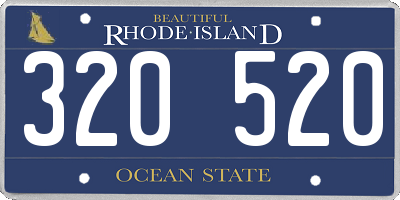 RI license plate 320520