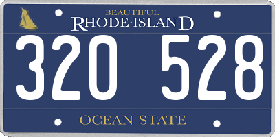 RI license plate 320528