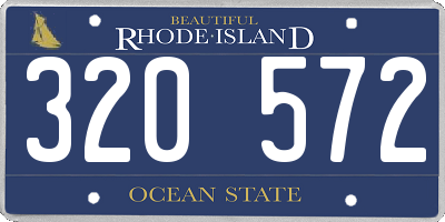 RI license plate 320572