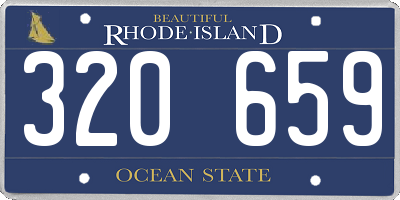 RI license plate 320659