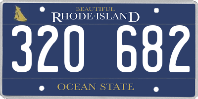 RI license plate 320682